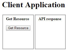 Main client app page Main screen for of the Client app